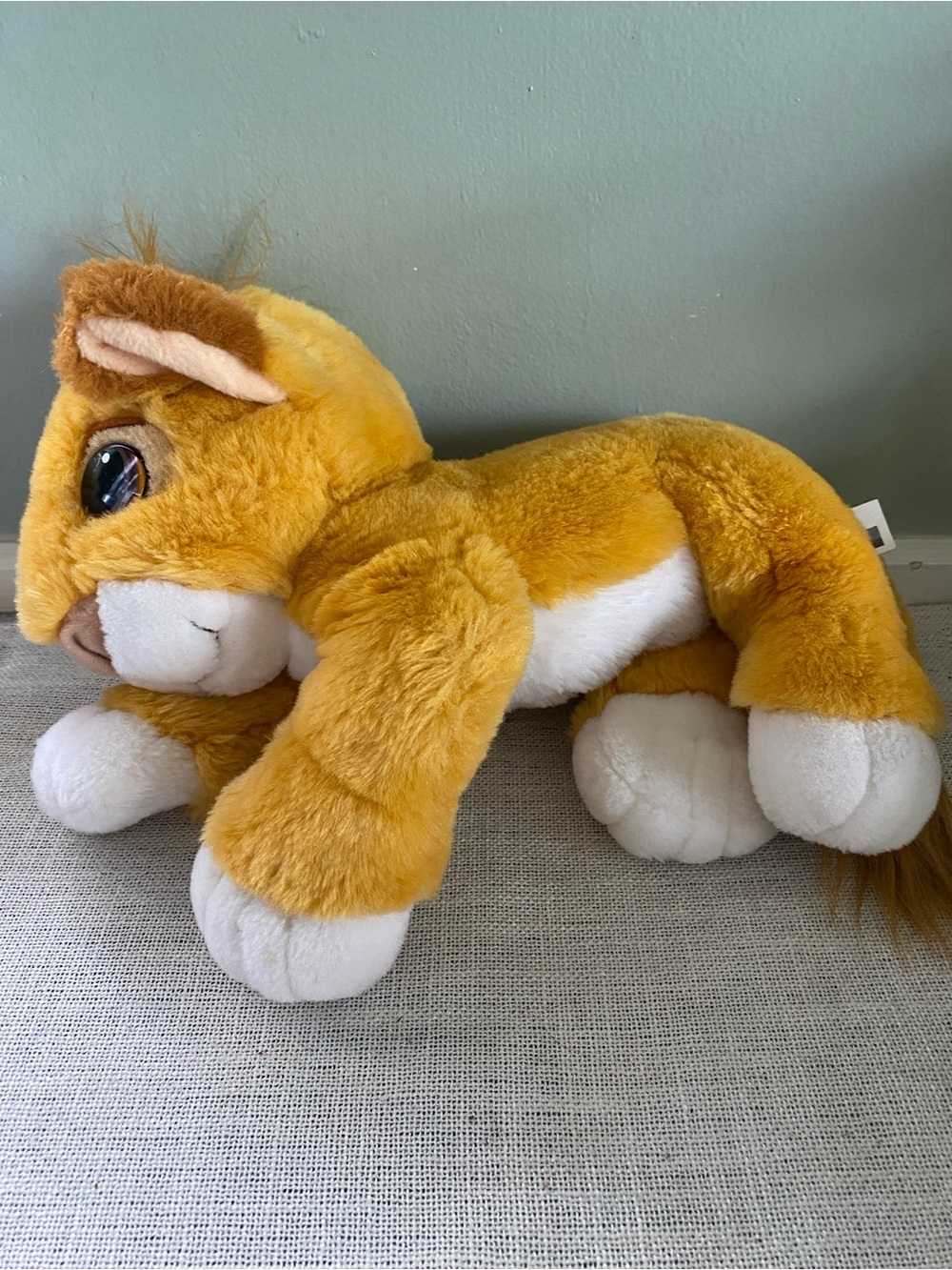 Vintage 1993 The Lion King Floppy Baby Simba Authentic Mattel Disney Plush Toy